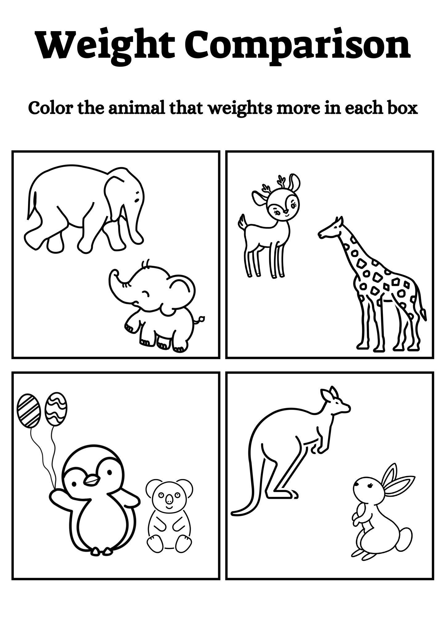 A4 COMPARISON WORKSHEETS Swifnix Technologies